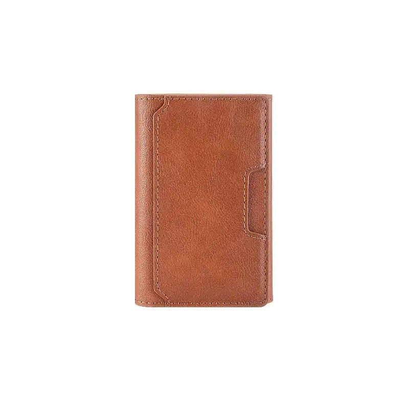 Premium Three-Fold Leather Wallet