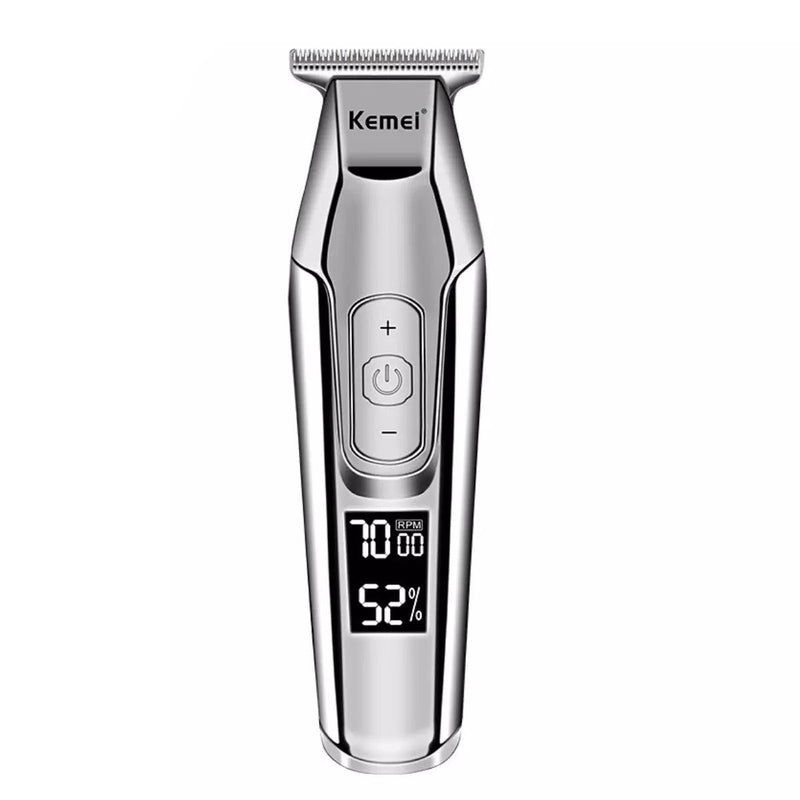 Kemei KM-5027 Rechargeable Hair Clipper with LCD Display