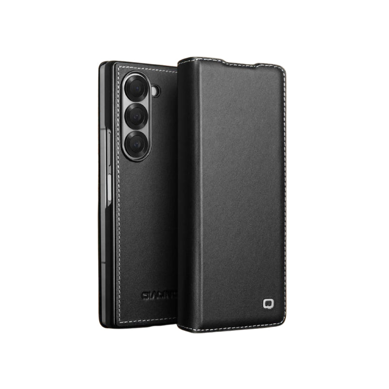 Cowhide Leather Protective Case for Samsung Galaxy Z Fold 6