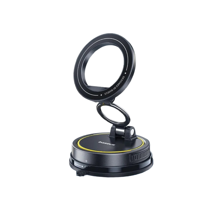 Vacuum Suction Car Phone Holder with Magnetic 360° Rotation Stand