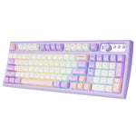 EWEADN V97 Cute Creamy Wireless Gaming Keyboard with RGB Backlight