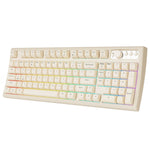 EWEADN V97 Cute Creamy Wireless Gaming Keyboard with RGB Backlight