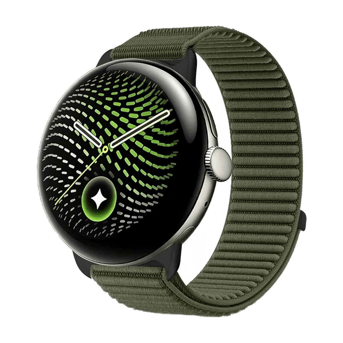 Elastic Nylon Velcro Adjustment Watch Band for Google Pixel Watch 3