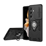 Sliding Camera Shield Case with Kickstand and Metal Ring for Samsung Galaxy S26 Series