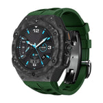 Carbon Fiber Protective Case with Silicone Band for Samsung Galaxy Watch Ultra 2