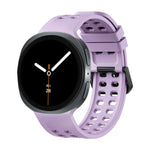 Perforated Silicone Watch Strap with Quick-Release Tab Clasp for Samsung Galaxy Watch 9