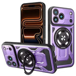 Sliding Camera Cover MagSafe Case with 360° Ring Stand for iPhone 18 Series