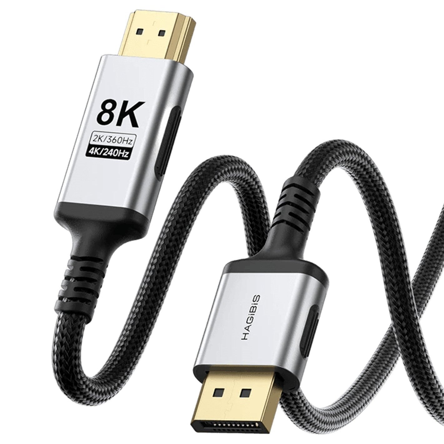 Hagibis 8K/60Hz DisplayPort to HDMI Cable