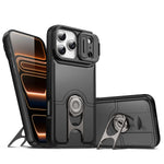 Shockproof MagSafe Case with 360° Rotating Ring Kickstand for iPhone 18 Series