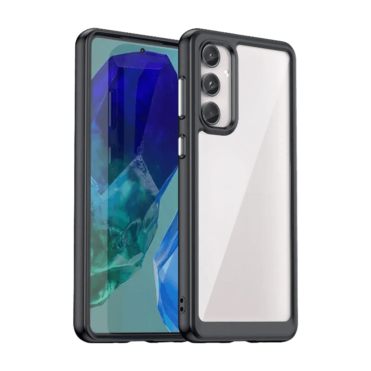 Colored Frame Transparent Bumper Case for Samsung Galaxy A37