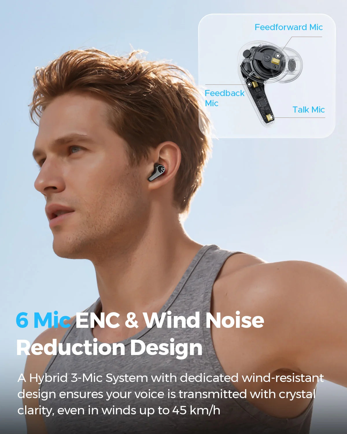 SoundPEATS C30 Bluetooth 6.0 Wireless Earbuds