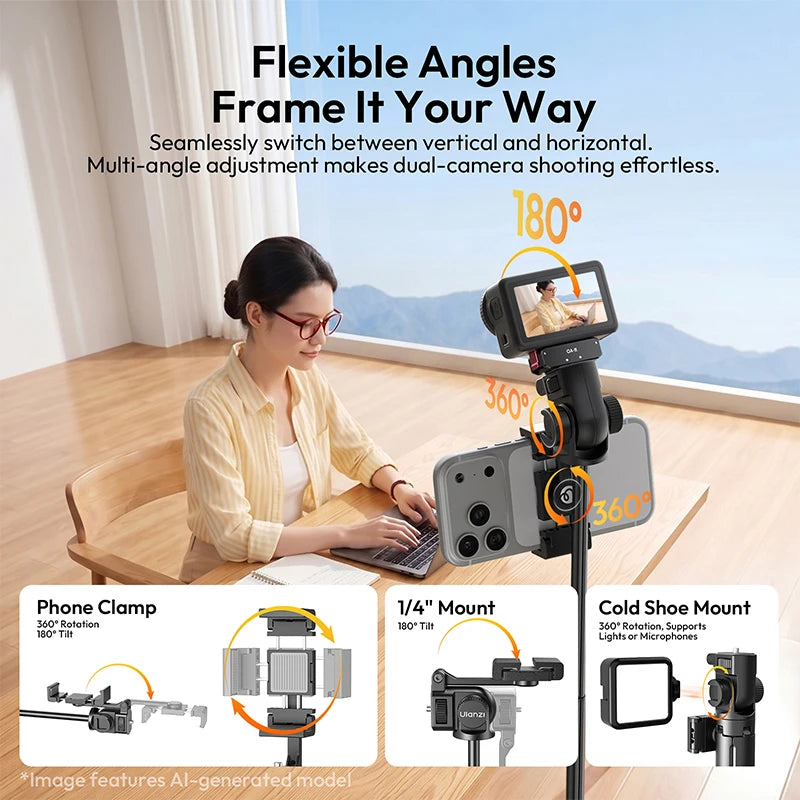 Ulanzi SK32 Auto-Open Selfie Stick Tripod