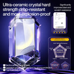 Dust-Free Tempered Glass Screen Protector with Easy Install Kit for Samsung Galaxy S25 Series