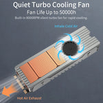 M.2 NVMe SSD Heat Sink with Quiet Fan