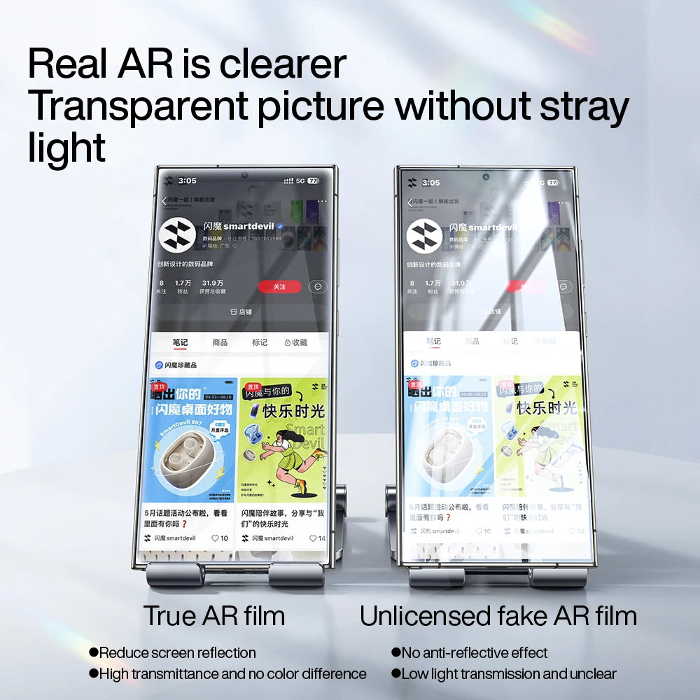 Anti-Reflection Full Coverage Tempered Glass Screen Protector for Samsung Galaxy S24 Series