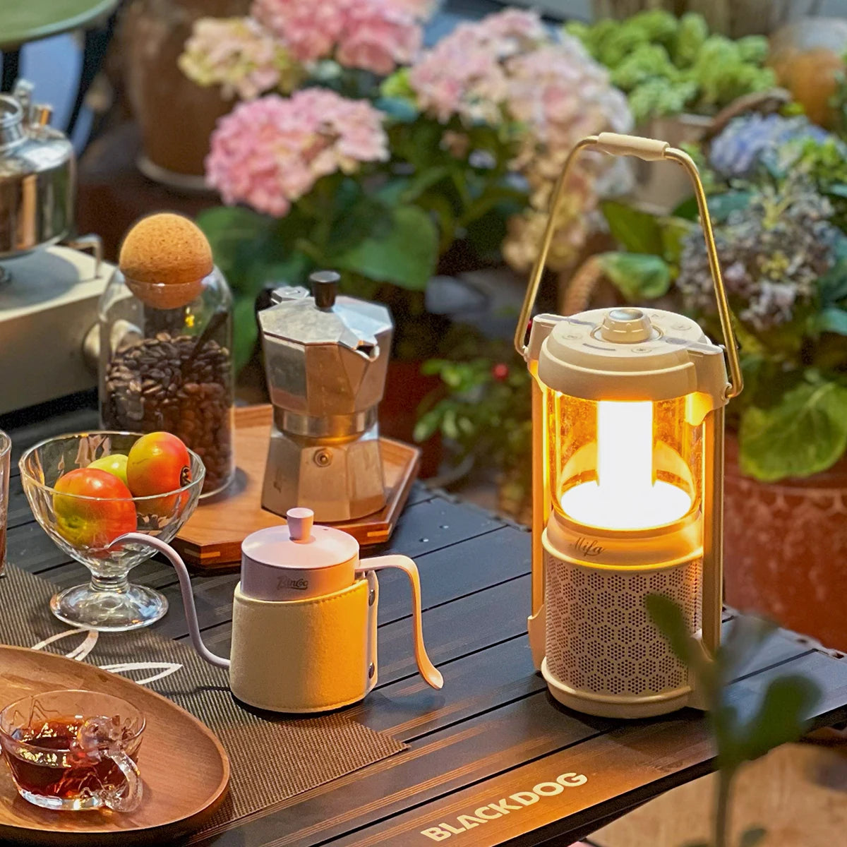 Mifa Lyra Bluetooth 5.3 Speaker with Lantern - 3D Surround Sound, Waterproof, and Multi-Mode