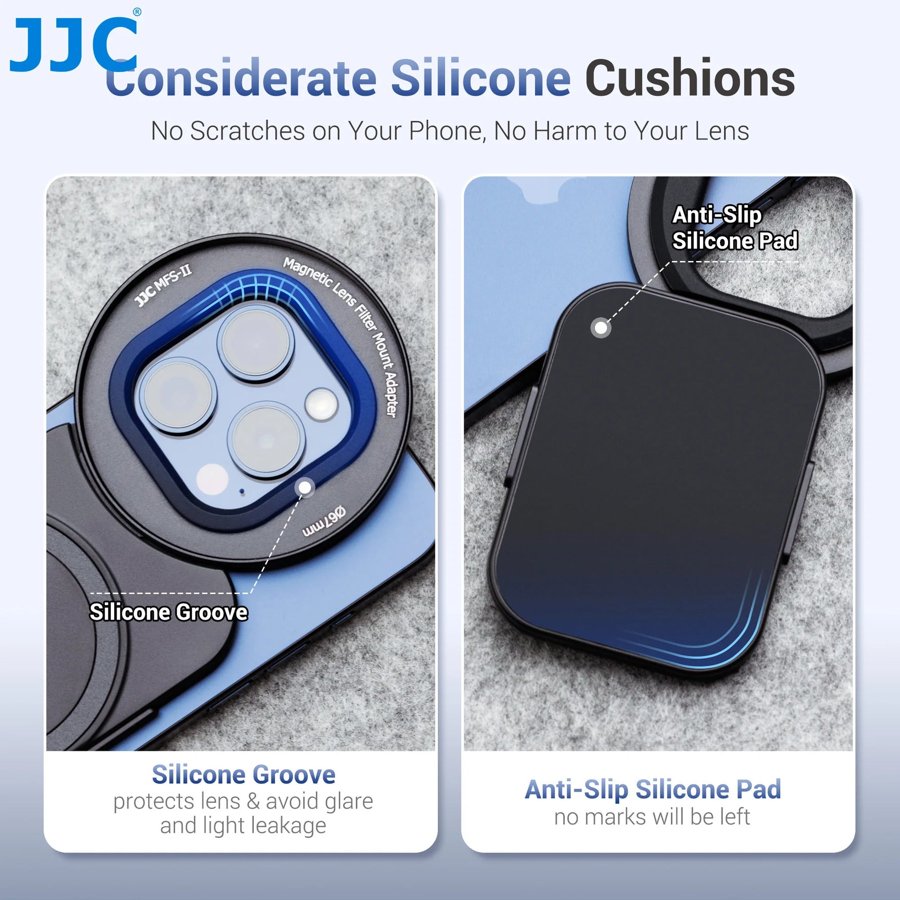JJC MFS-II Magnetic Phone Filter Mount with Dual-Sided MagSafe