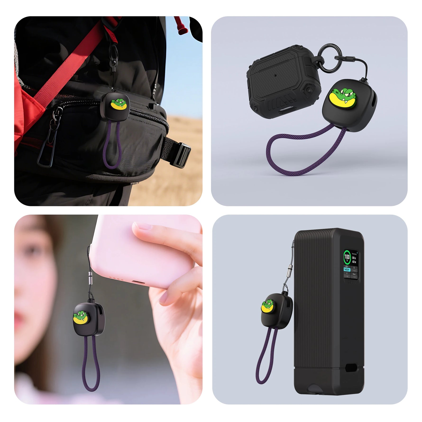 2-Pack Silicone Cable Management Clips