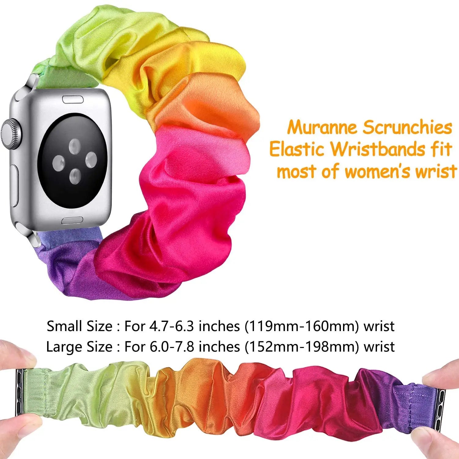Soft Elastic Scrunchie Stap for Apple Watch