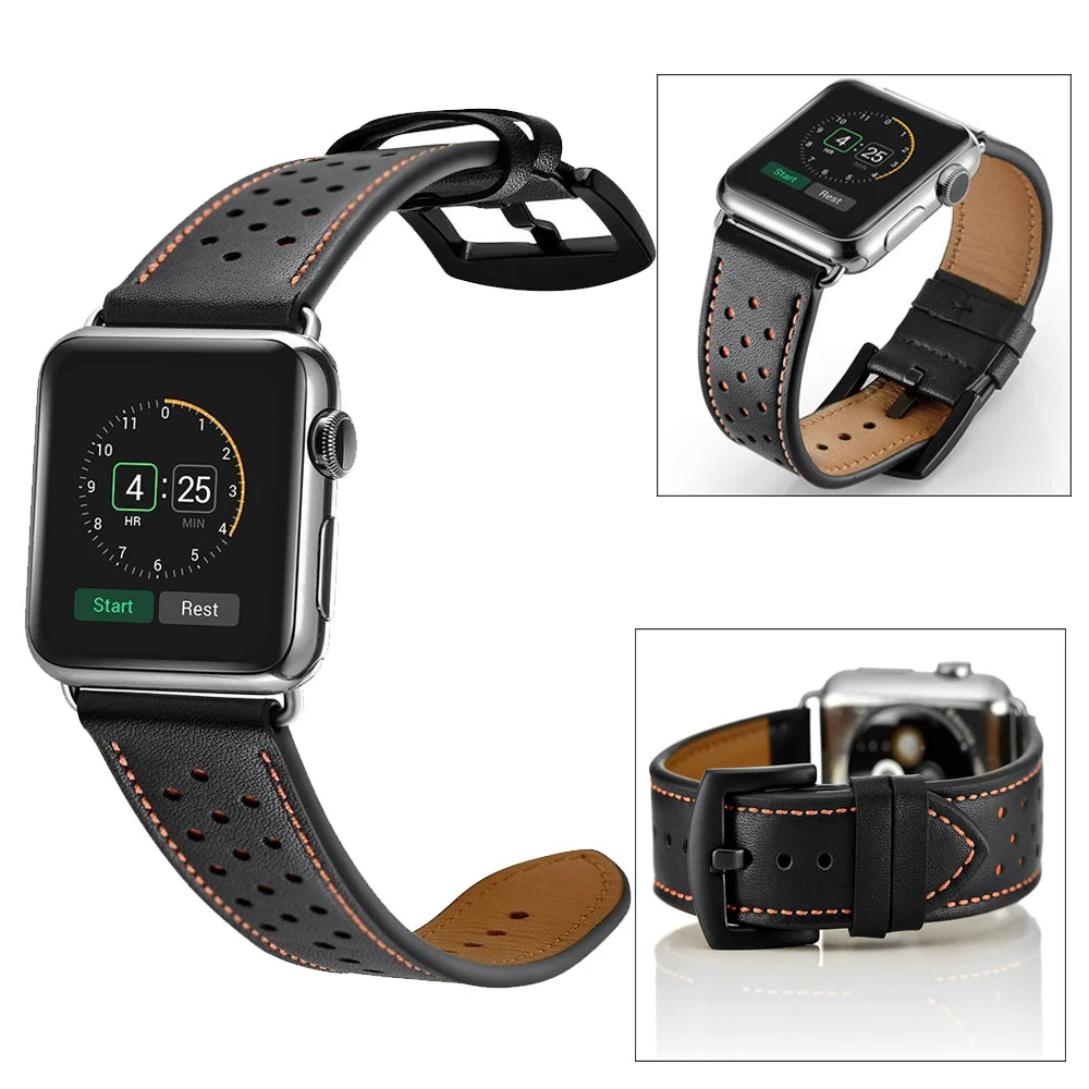 Genuine Leather Watchband for Apple Watch