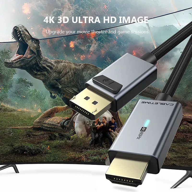 CABLETIME DisplayPort to HDMI Cable