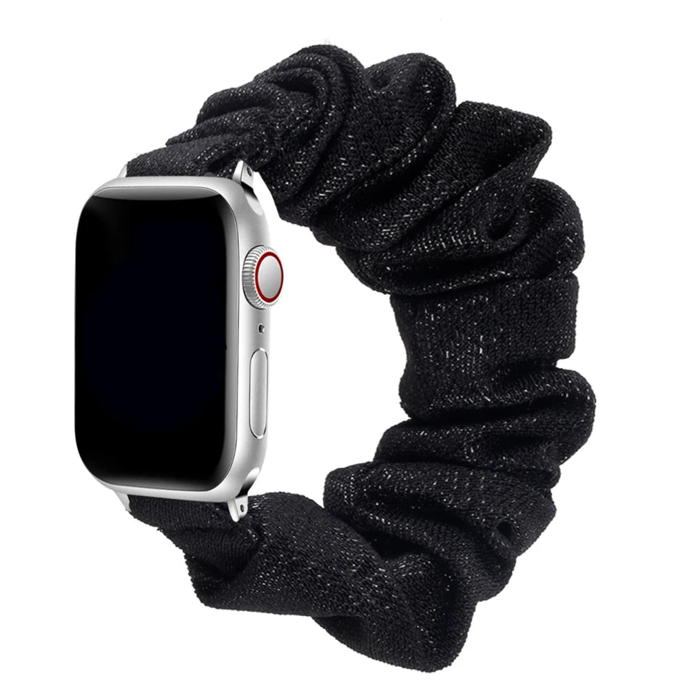 Soft Elastic Scrunchie Stap for Apple Watch