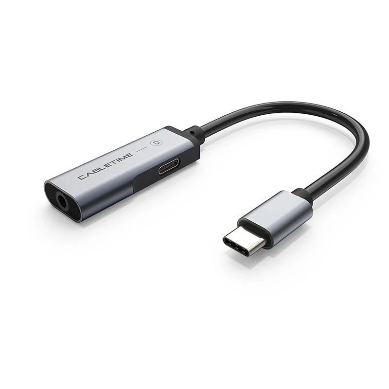 CABLETIME USB Type-C to 3.5mm AUX Adapter