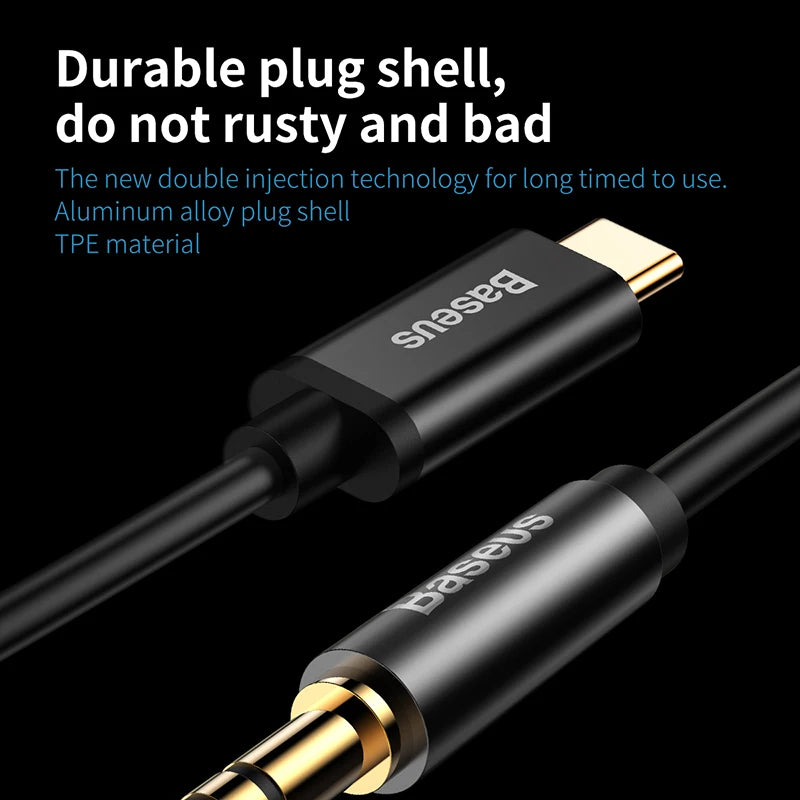 Baseus Type-C to 3.5mm AUX Converter Cable