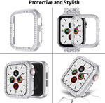 Diamond Stainless Steel Bracelet + Case for Apple Watch