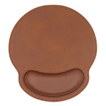 Ergonomic Leather Mouse Pad with Memory Foam Wrist Support