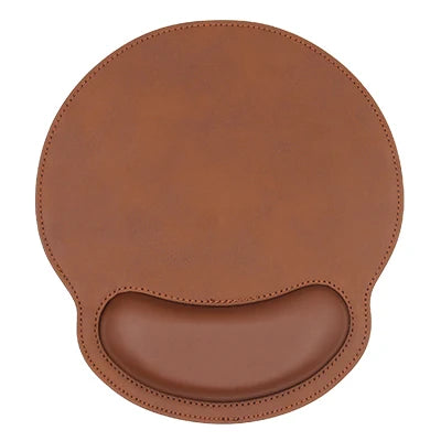 Ergonomic Leather Mouse Pad with Memory Foam Wrist Support
