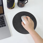 Smooth Surface Round Leather Mouse Pad