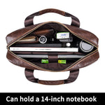 Men’s Classic Leather Laptop Briefcase