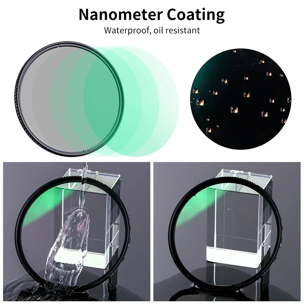 K&F Concept MC UV & CPL Camera Filter Kit with Lens Cap