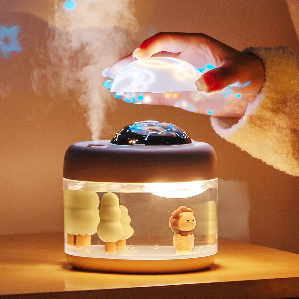 Portable USB Rechargeable Projection Aroma Humidifier