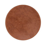 Smooth Surface Round Leather Mouse Pad