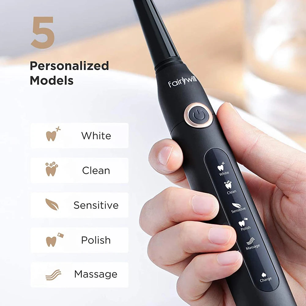 Fairywill ET507 30-Day Battery Electric Sonic Toothbrush