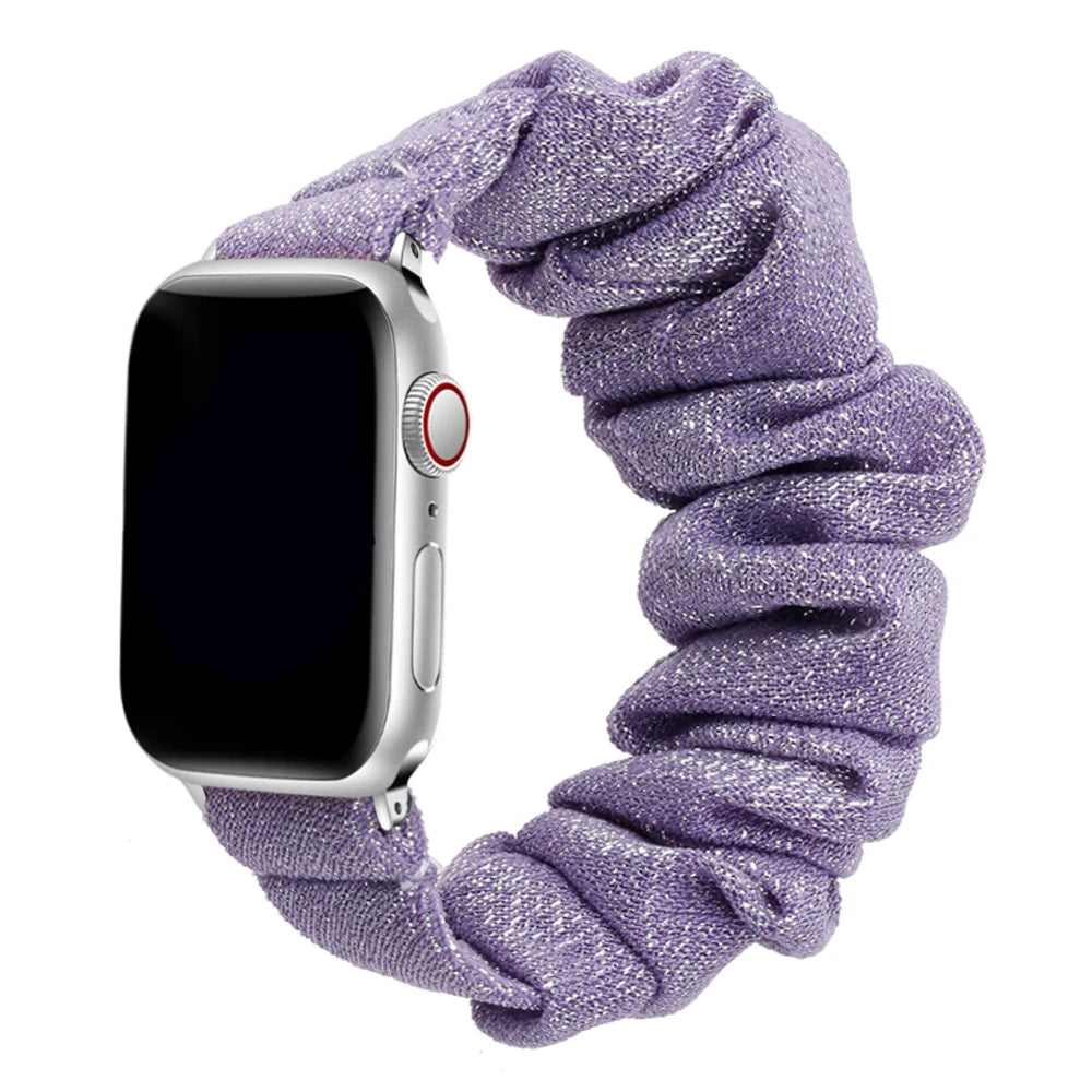 Soft Elastic Scrunchie Stap for Apple Watch