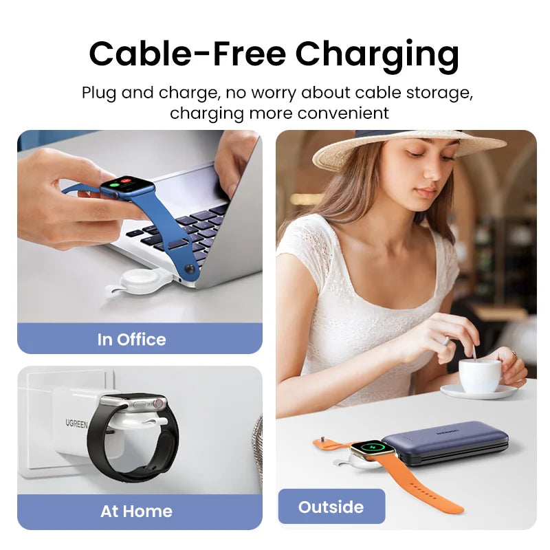 UGREEN MFi Certified Portable USB Type C Magnetic Fast Wireless Charger