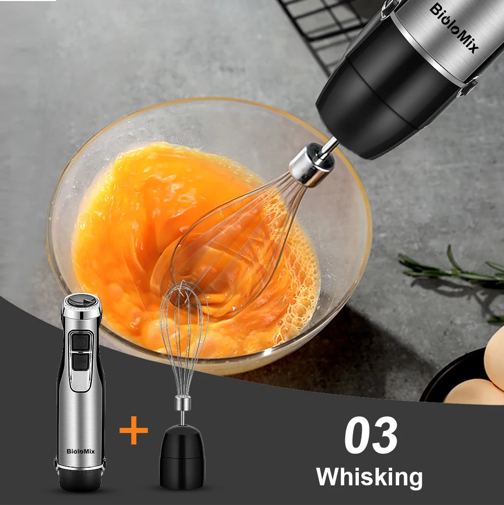 BioloMix 4-in-1 High Power 1200W Immersion Hand Stick Blender Mixer