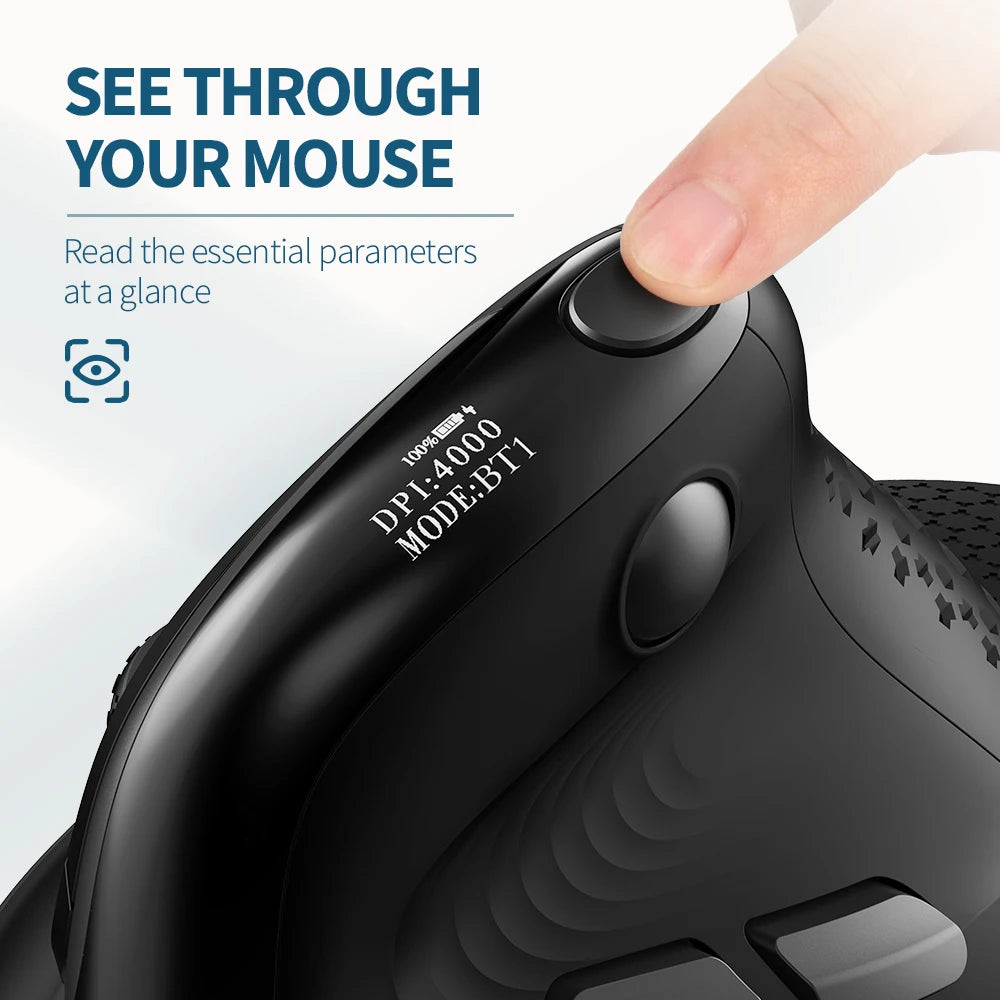 Delux M618XSD Seeker Ergonomic Vertical Mouse