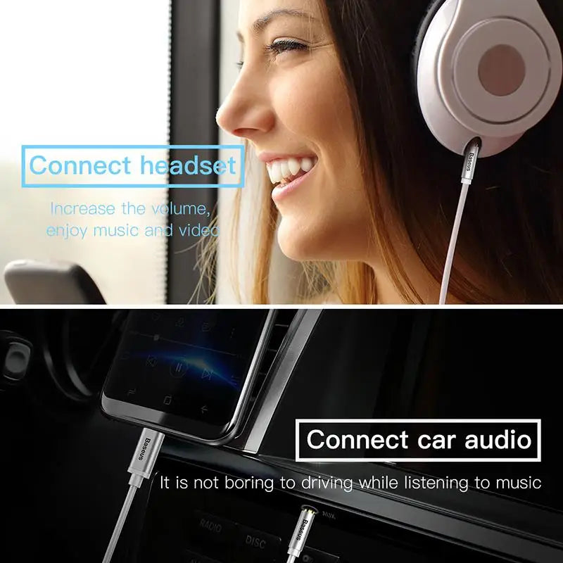 Baseus Type-C to 3.5mm AUX Converter Cable