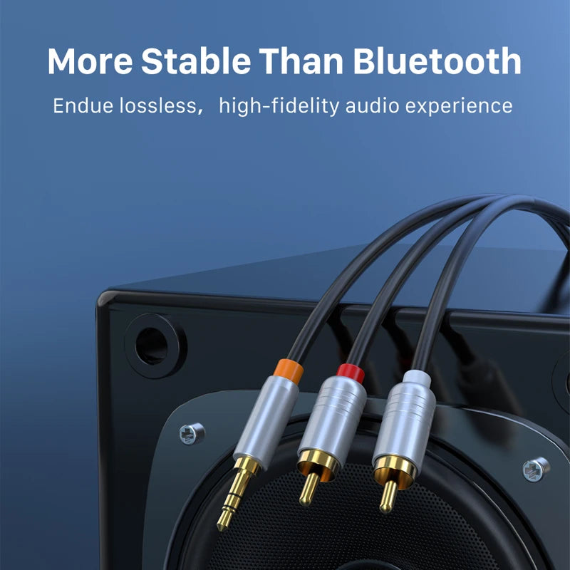 CABLETIME 3.5mm Male to 2RCA Audio Cable