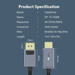 CABLETIME DisplayPort to HDMI Cable