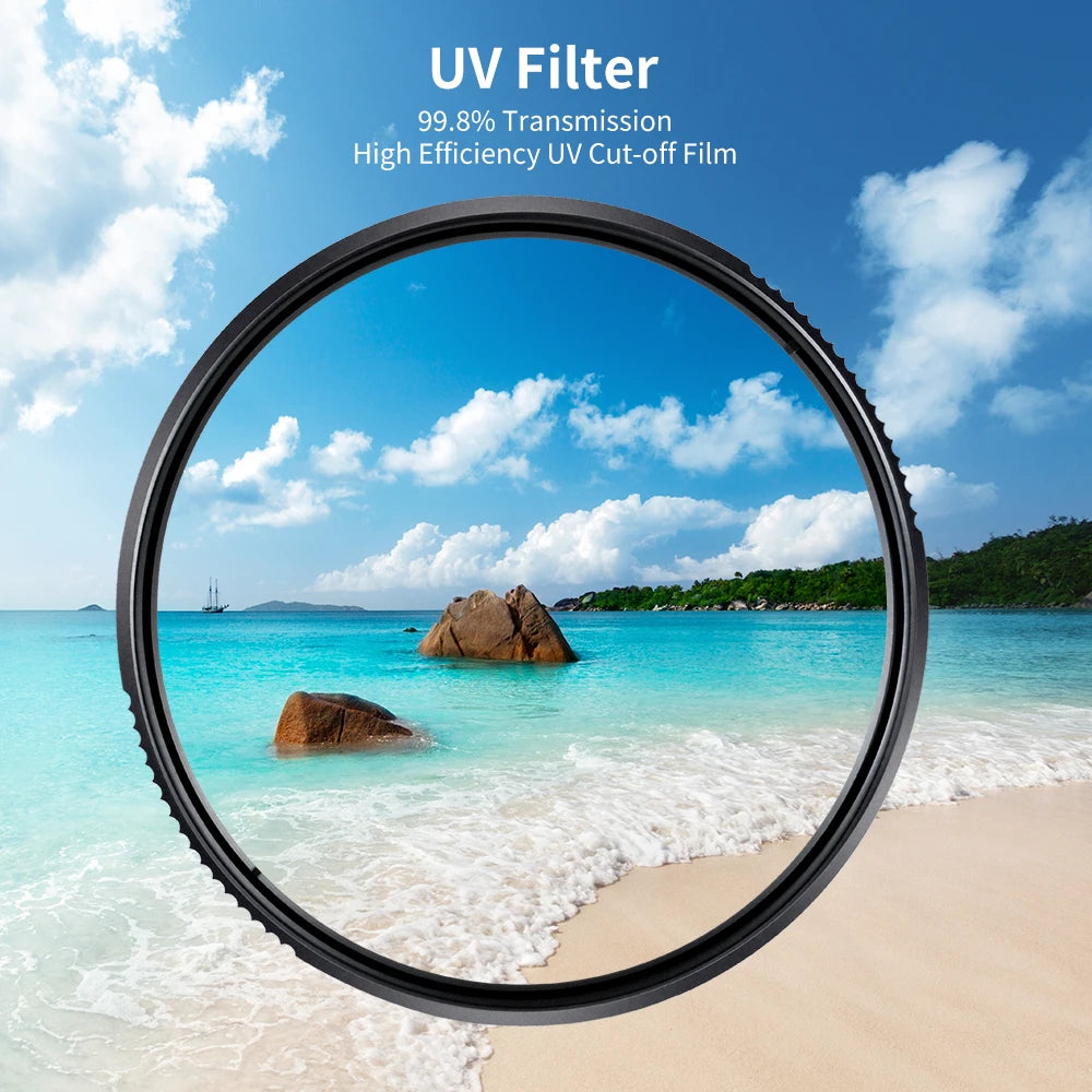 K&F Concept MC UV & CPL Camera Filter Kit with Lens Cap