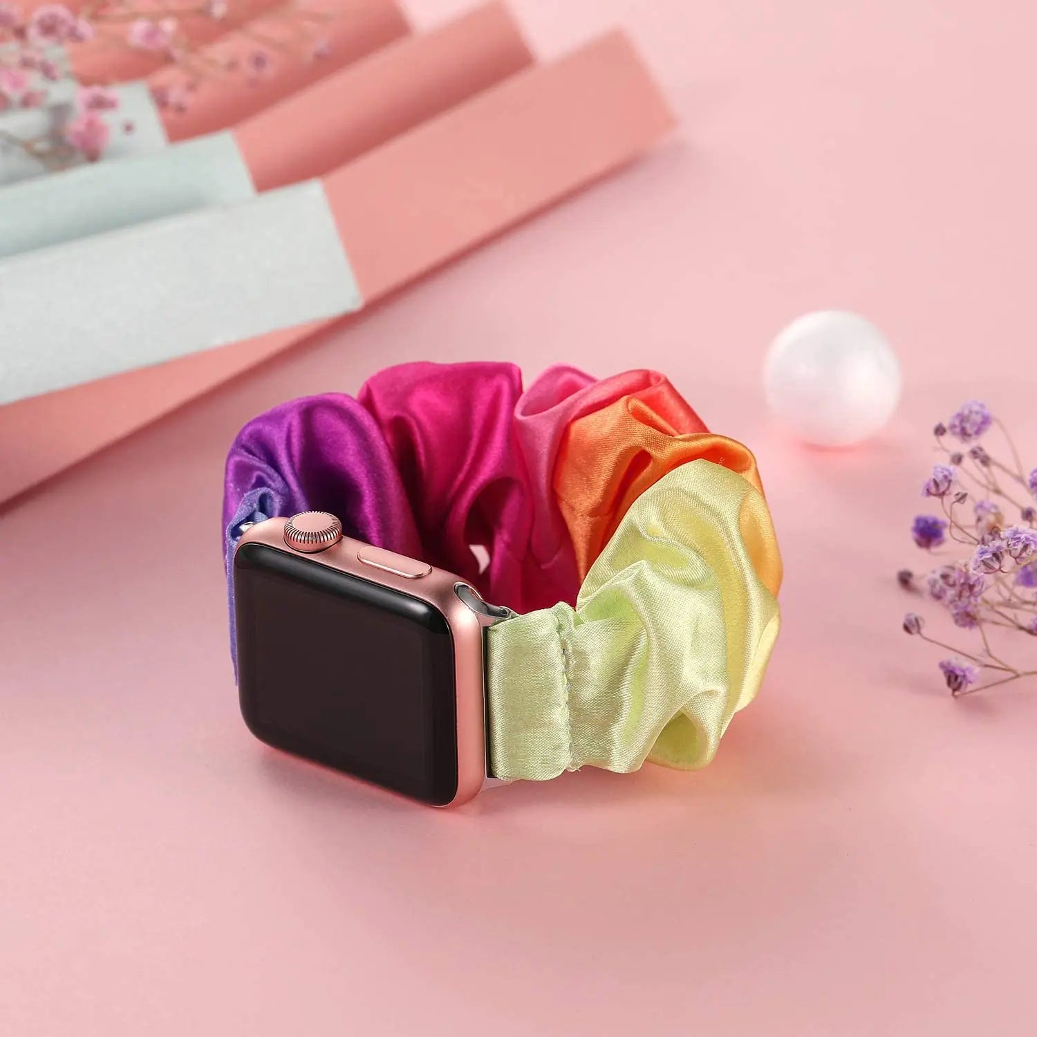 Soft Elastic Scrunchie Stap for Apple Watch