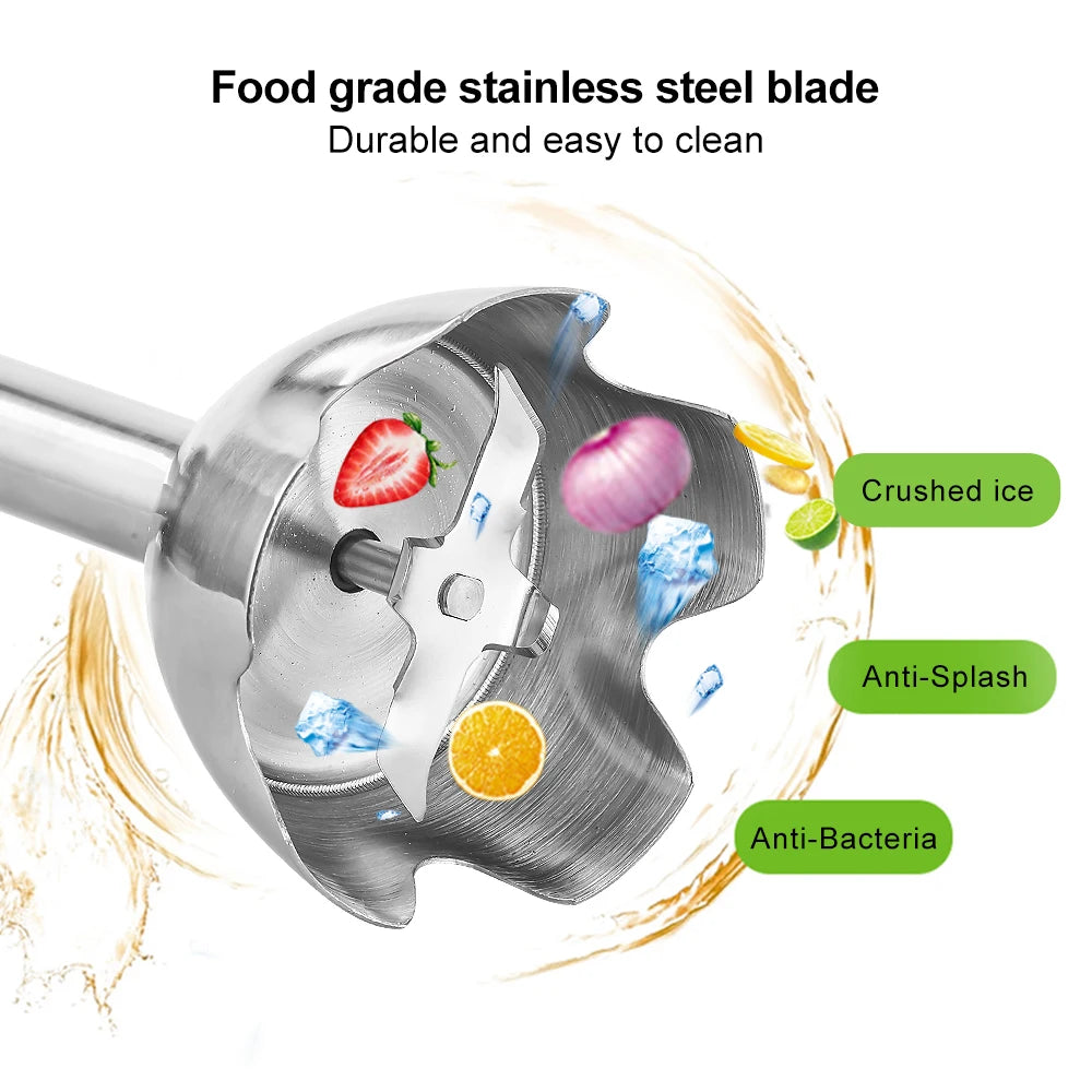 BioloMix 4-in-1 High Power 1200W Immersion Hand Stick Blender Mixer