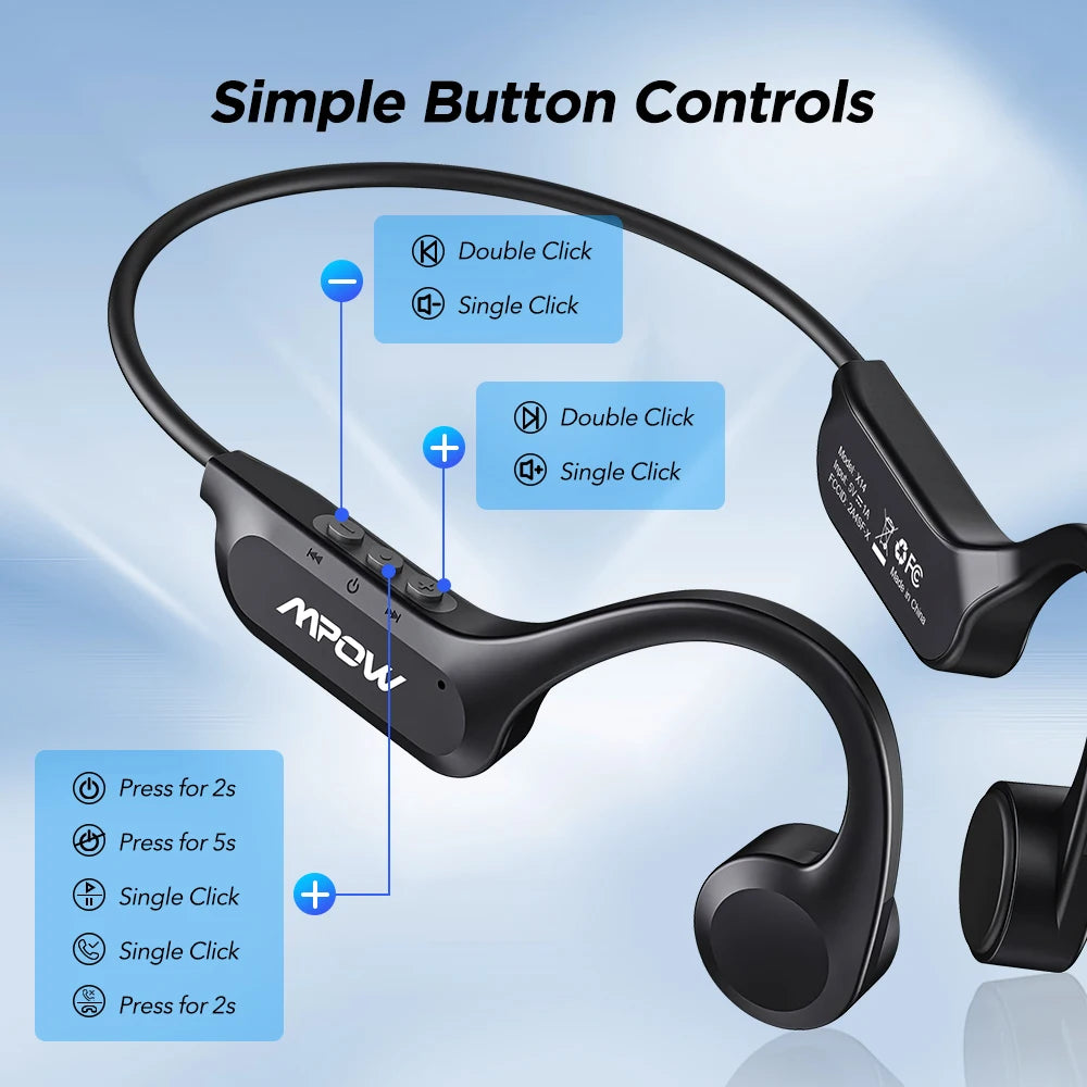 Mpow X14 Bluetooth 5.3 Bone Conduction Headphones
