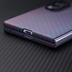 Ultra-Thin Carbon Fiber Pattern Case with Glass Film for Samsung Galaxy Z Fold 8