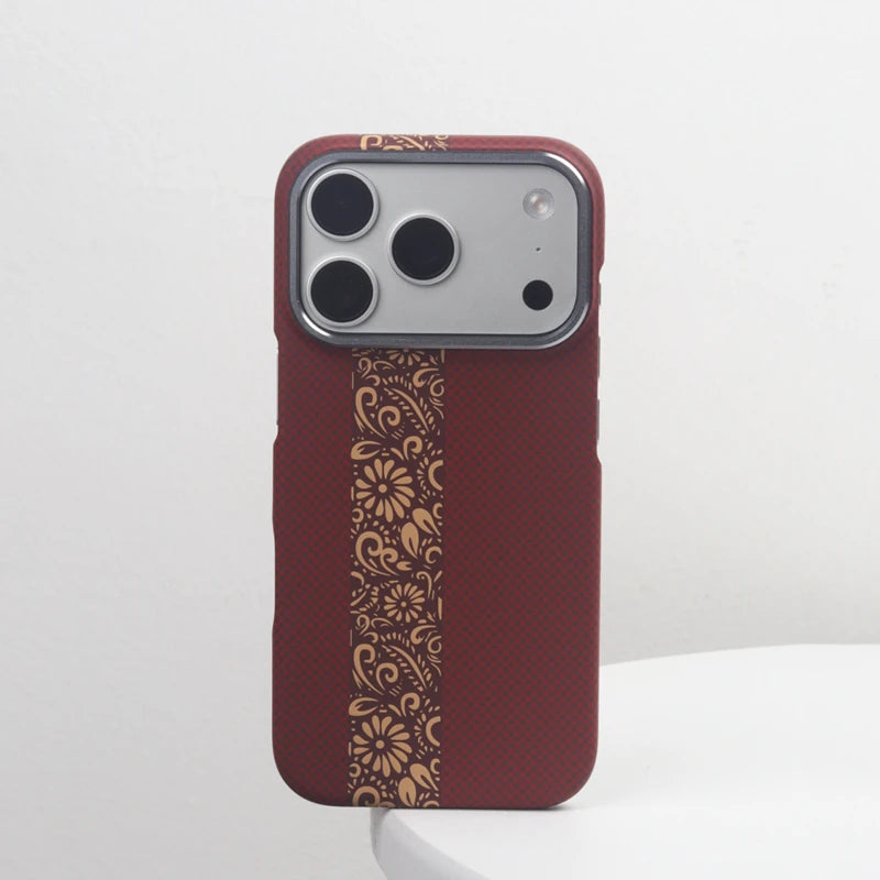 Carbon Fiber Textured Hard Shell MagSafe Case  for iPhone 18 Series